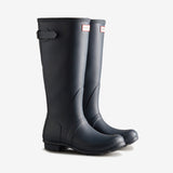 Hunter ORIGINAL TALL BACK ADJUSTABLE Womens Wellies Navy