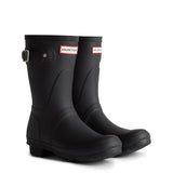Hunter ORIGINAL SHORT TARTAN Wellies Black