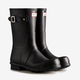 Hunter ORIGINAL SHORT Mens Wellies Black