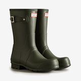 Hunter ORIGINAL SHORT Mens Wellies Dark Olive