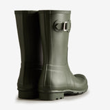Hunter ORIGINAL SHORT Mens Wellies Dark Olive