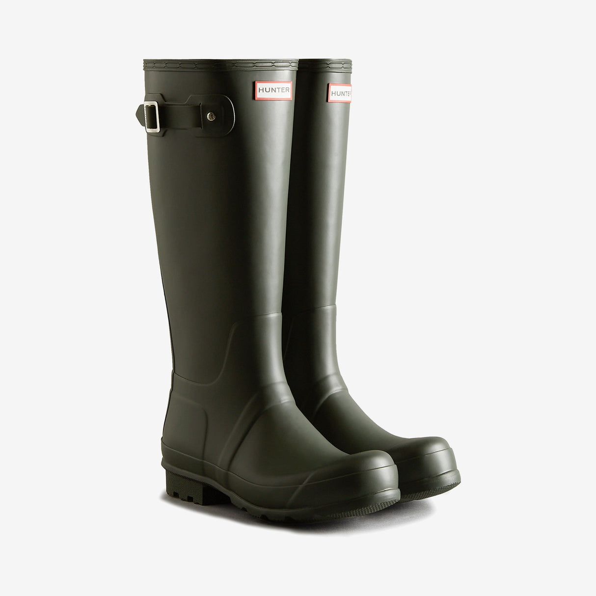 Hunter ORIGINAL TALL Mens Wellies Dark Olive