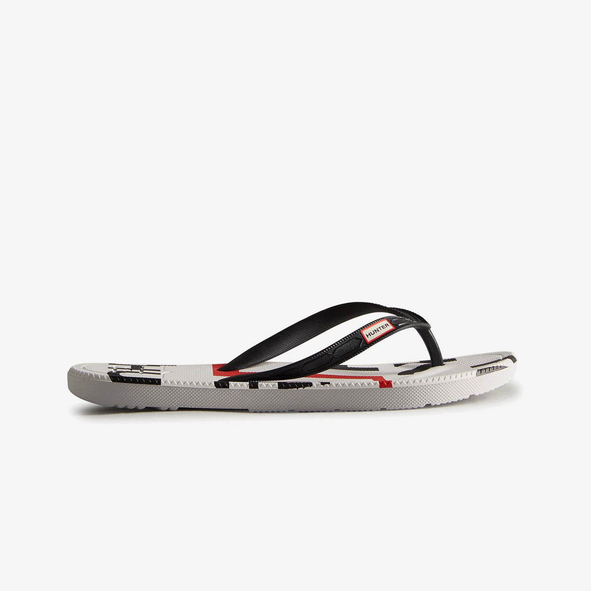 Hunter EXPLODED LOGO FLIP FLOP Womens Sandals Black