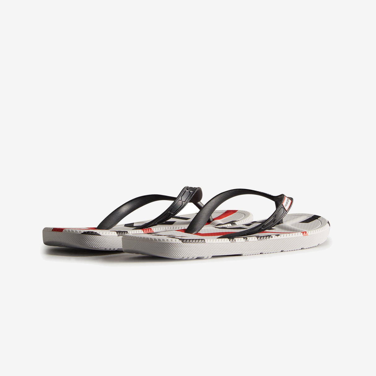 Hunter EXPLODED LOGO FLIP FLOP Womens Sandals Black