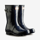 Hunter ORIGINAL SHORT Womens Wellies Navy Gloss