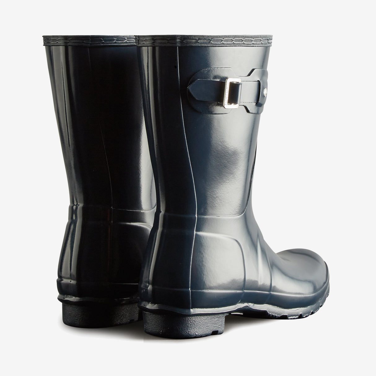 Hunter ORIGINAL SHORT Womens Wellies Navy Gloss