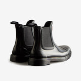 Hunter CHELSEA COMMANDO Womens Wellies Black Gloss