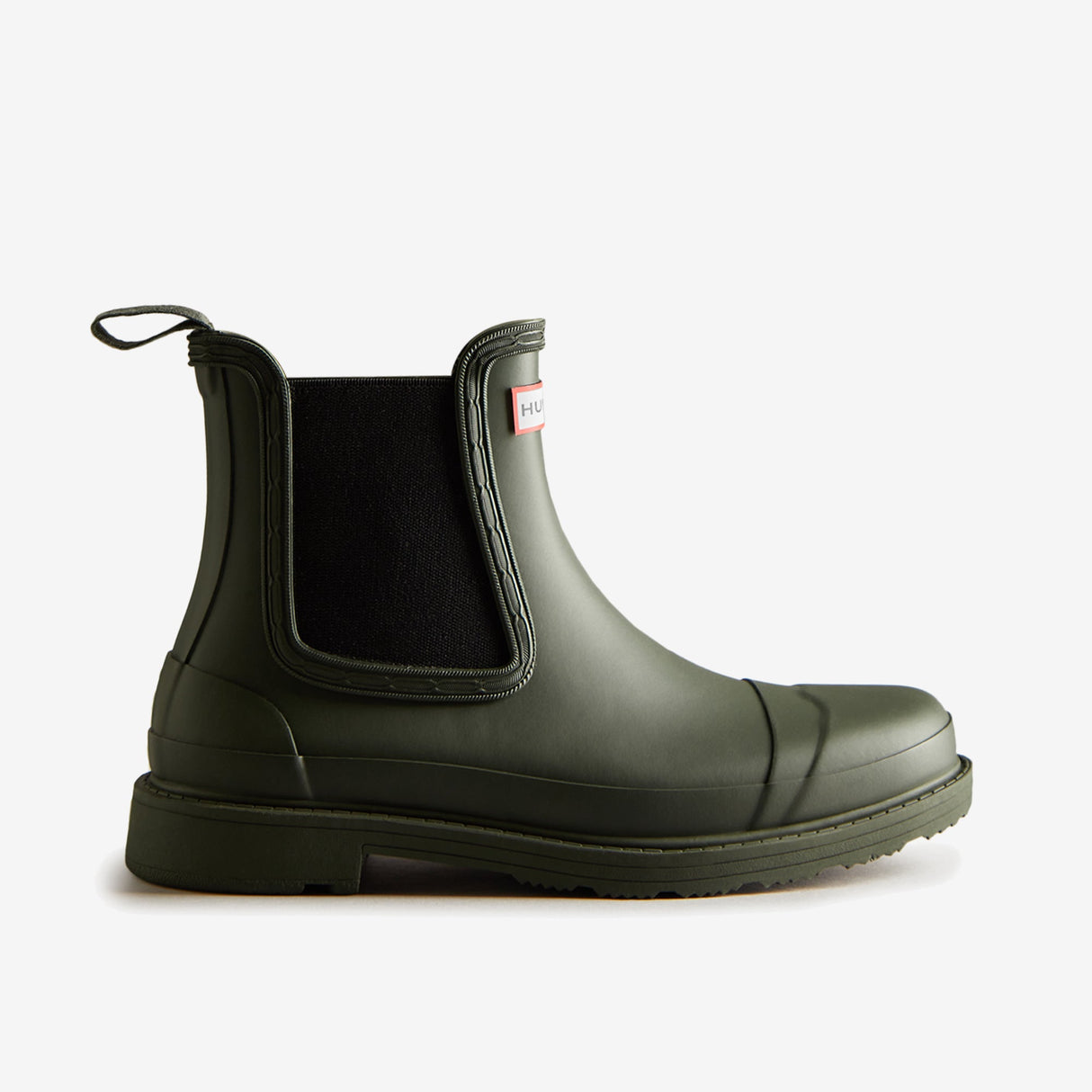 Hunter CHELSEA COMMANDO Womens Wellies Dark Olive