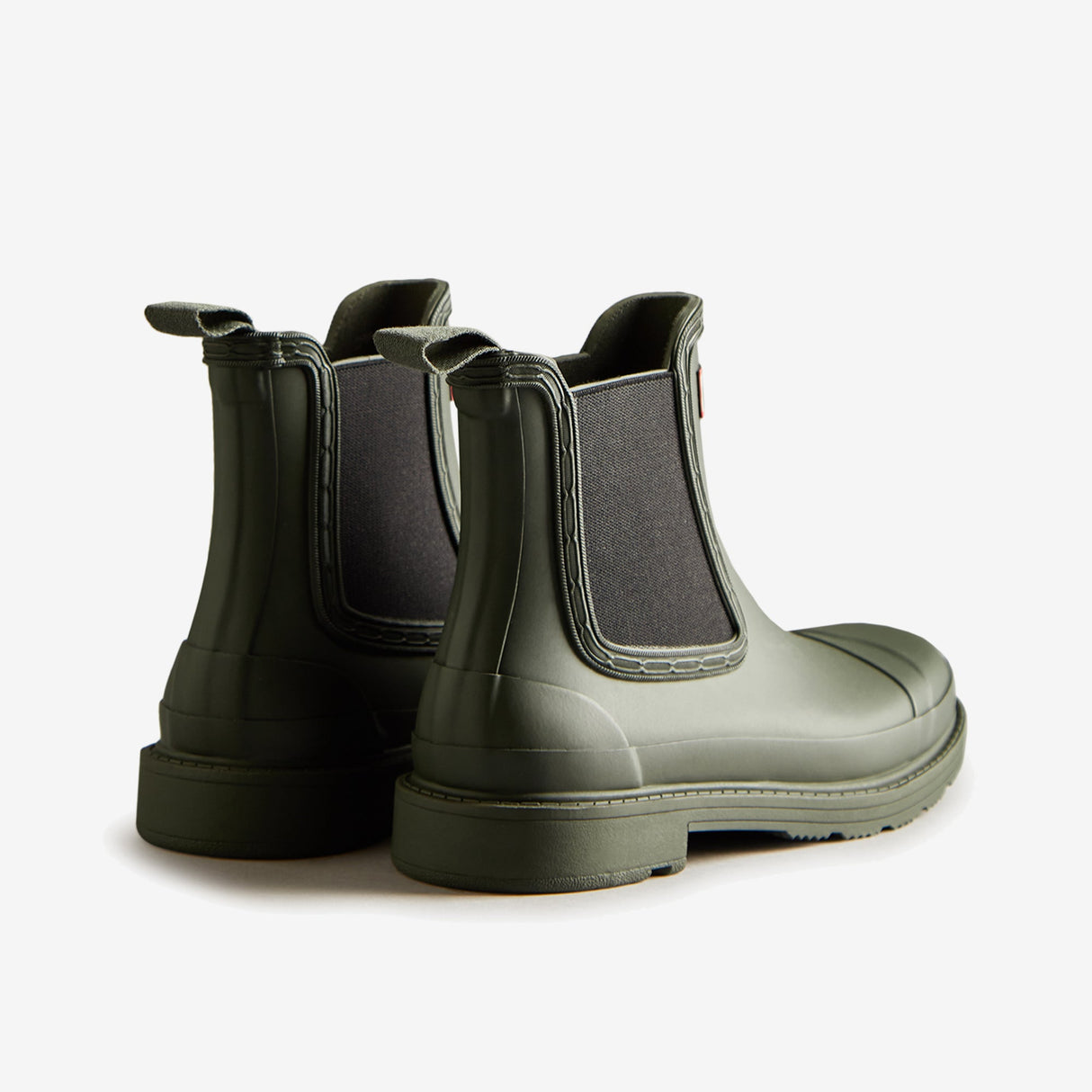 Hunter CHELSEA COMMANDO Womens Wellies Dark Olive