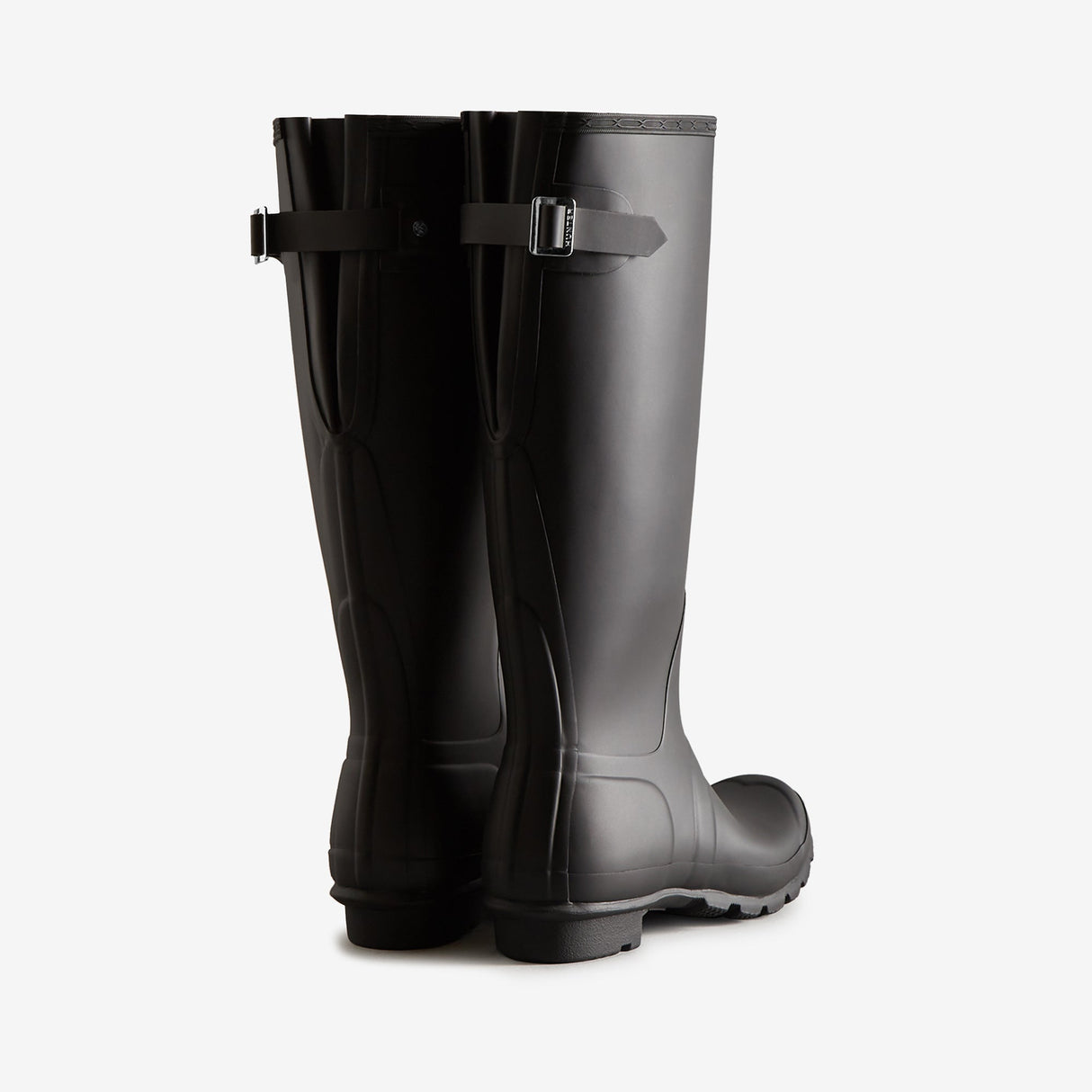 Hunter ORIGINAL TALL BACK ADJUSTABLE Womens Wellies Black