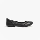 Hush Puppies JANESSA Womens Leather Casual Shoes Black