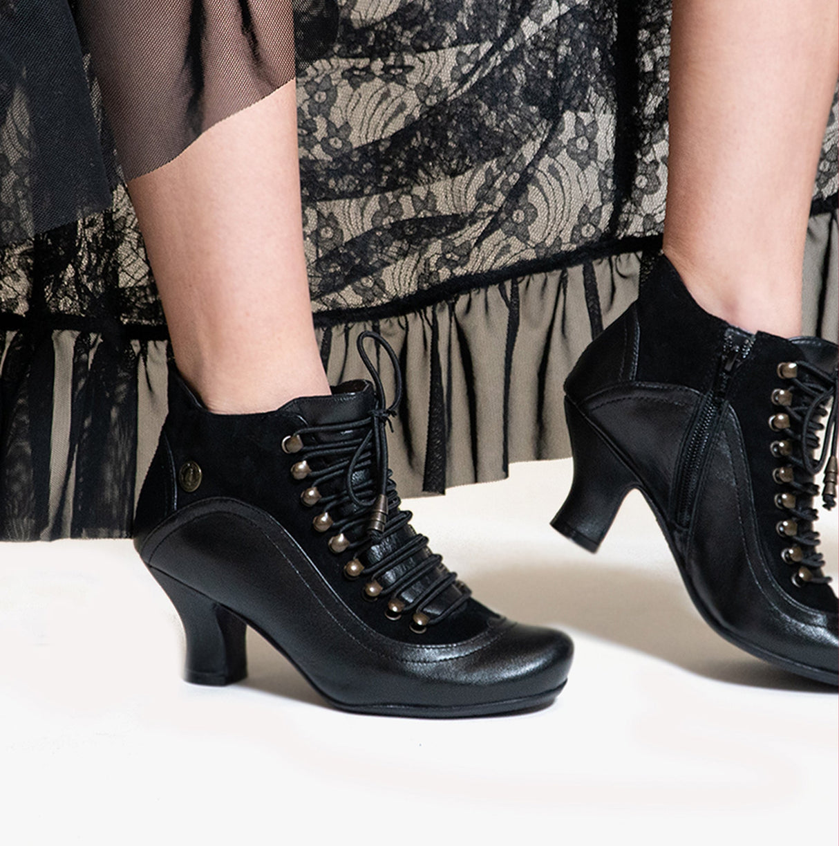 Hush Puppies VIVIANNA Womens Leather Boots Black