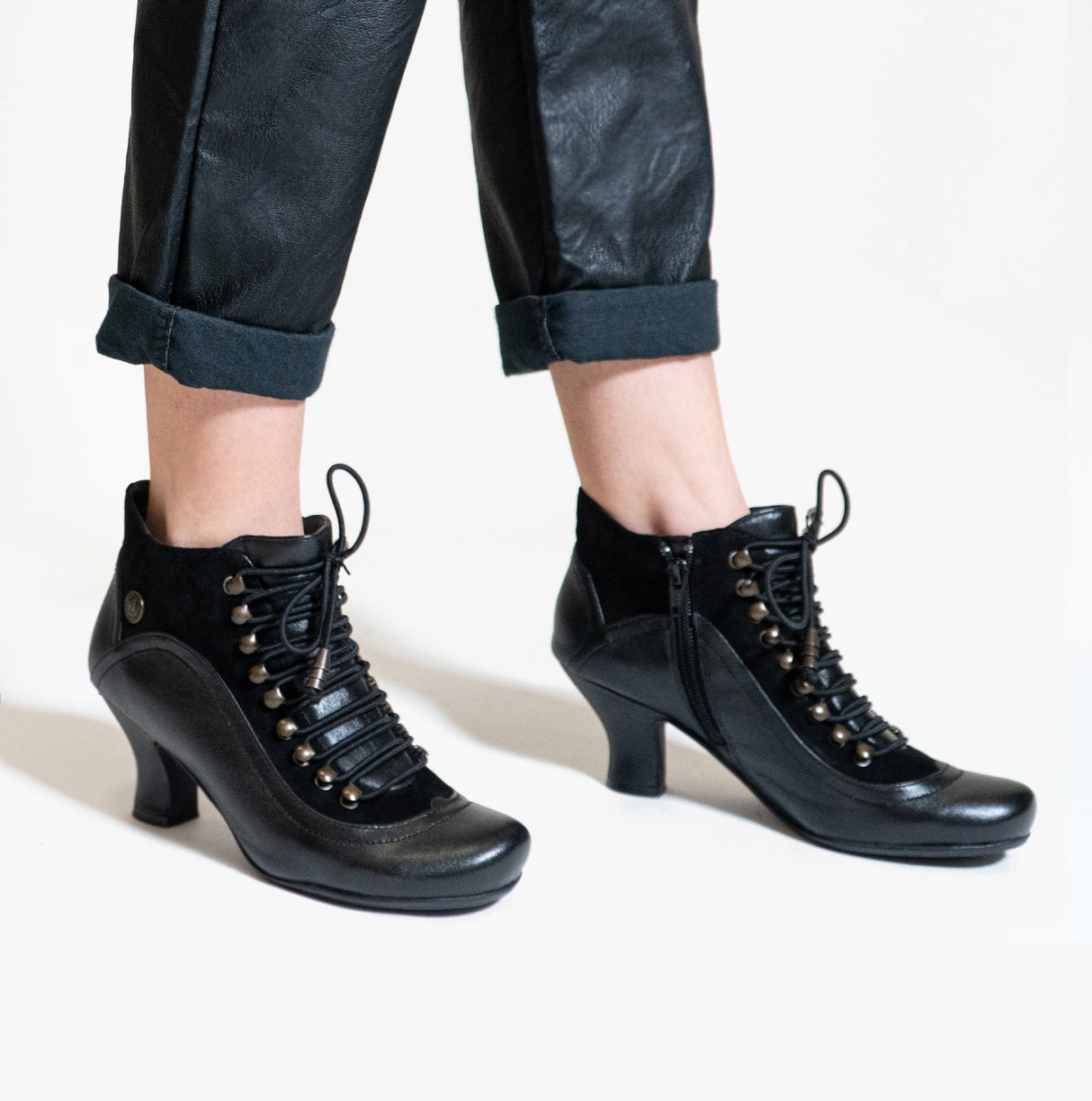 Hush Puppies VIVIANNA Womens Leather Boots Black