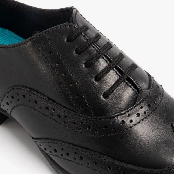 Hush Puppies KADA Girls School Shoes Black (Leather)