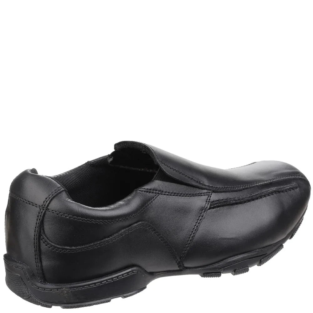 Hush Puppies BESPOKE SENIOR Boys Shoes Black