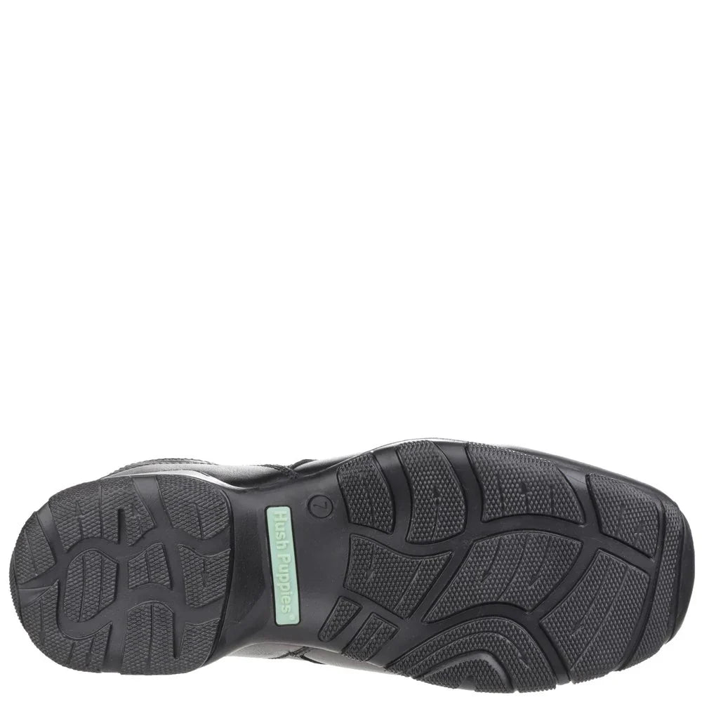 Hush Puppies BESPOKE SENIOR Boys Shoes Black