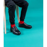 Hush Puppies BESPOKE SENIOR Boys Shoes Black
