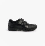 Hush Puppies JEZZA 2 Boys Leather School Shoes Black