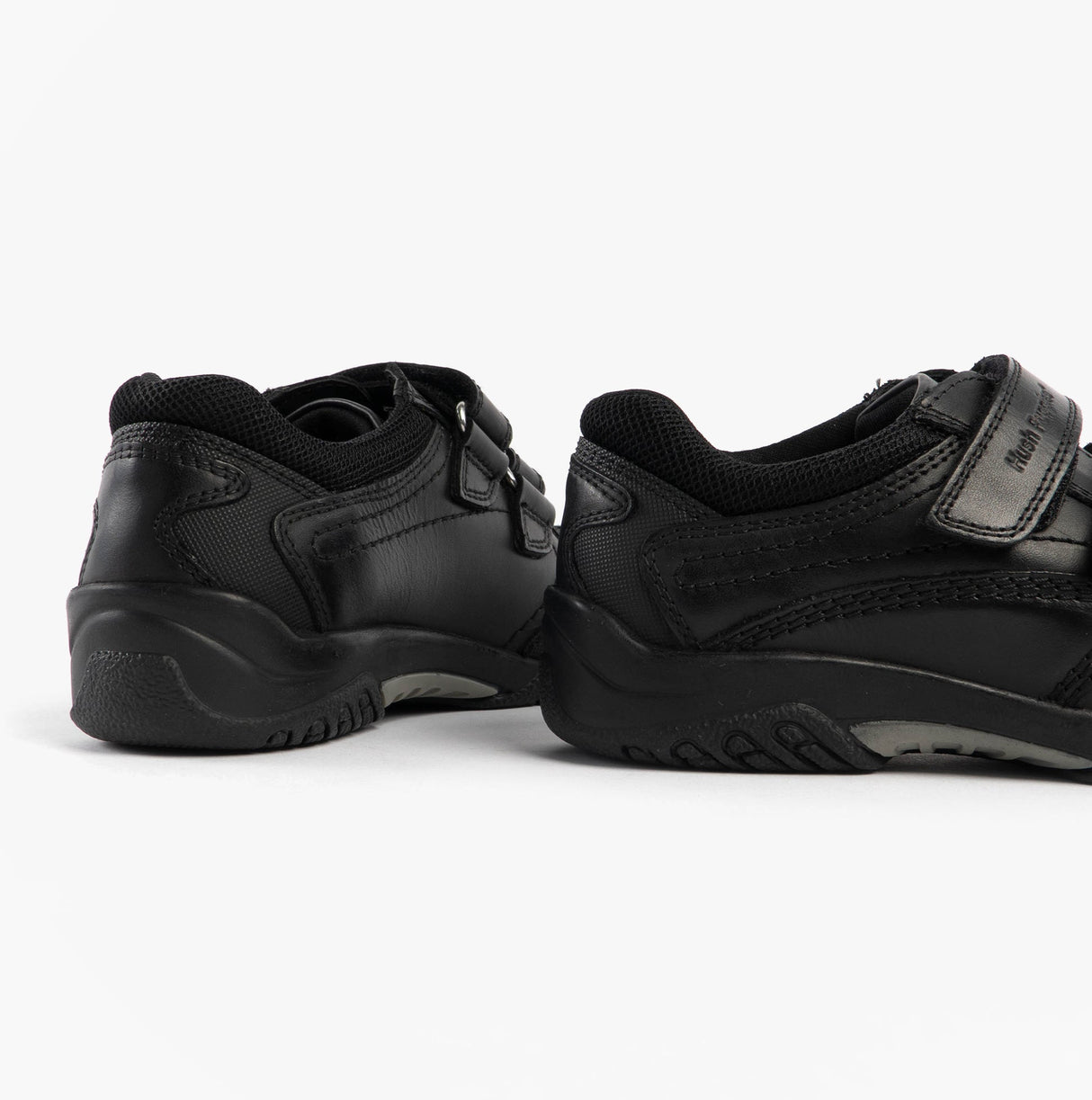 Hush Puppies JEZZA 2 Boys Leather School Shoes Black