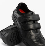 Hush Puppies JEZZA 2 Boys Leather School Shoes Black