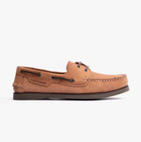 Hush Puppies HENRY Mens Boat Shoes Tan