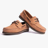Hush Puppies HENRY Mens Boat Shoes Tan