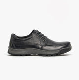 Hush Puppies TUCKER Mens Leather Casual Shoes Black