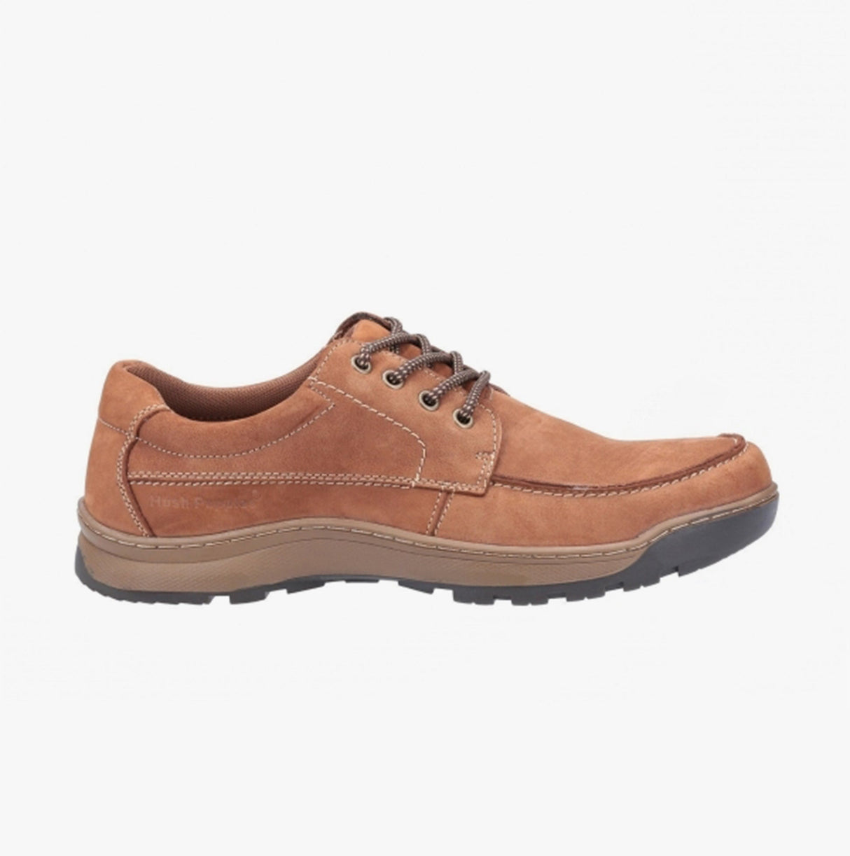 Hush Puppies TUCKER LACE Mens Nubuck Casual Shoes Tan