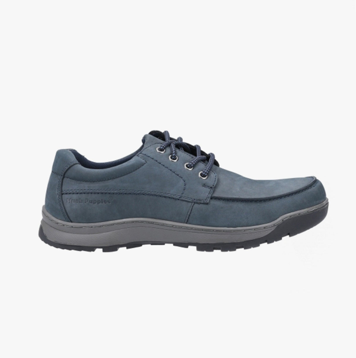 Hush Puppies TUCKER LACE Mens Nubuck Casual Shoes Navy