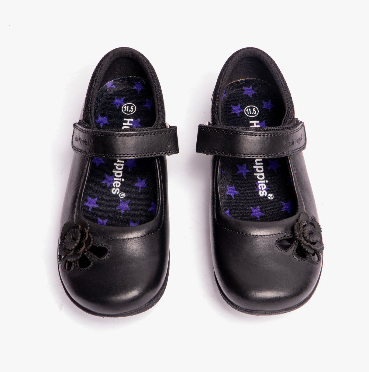 Hush Puppies JESSICA Girls School Shoes Black