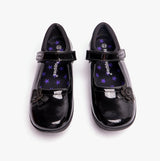 Hush Puppies JESSICA Girls School Shoes Patent Black