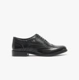 Hush Puppies NATALIE Womens Leather Brogue Shoes Black