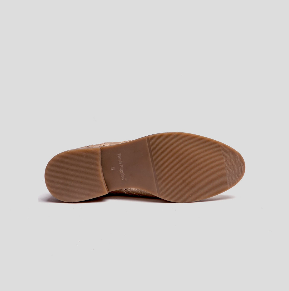 Hush Puppies NATALIE Womens Leather Brogue Shoes Gold