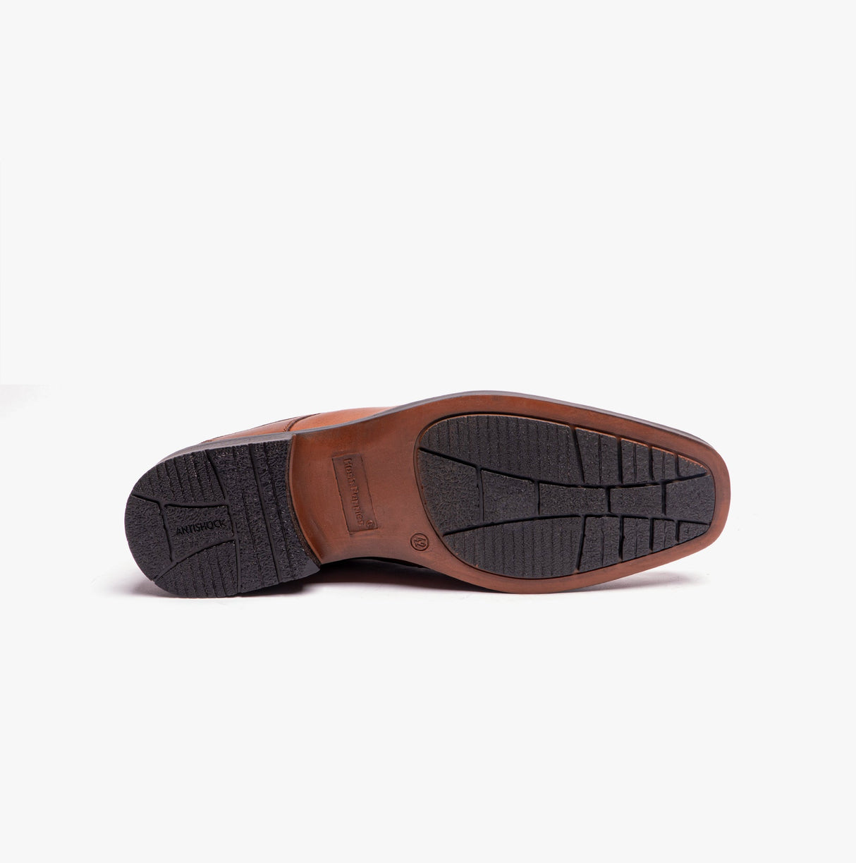 Hush Puppies BRANDON Mens Leather Lace-Up Shoes Tan