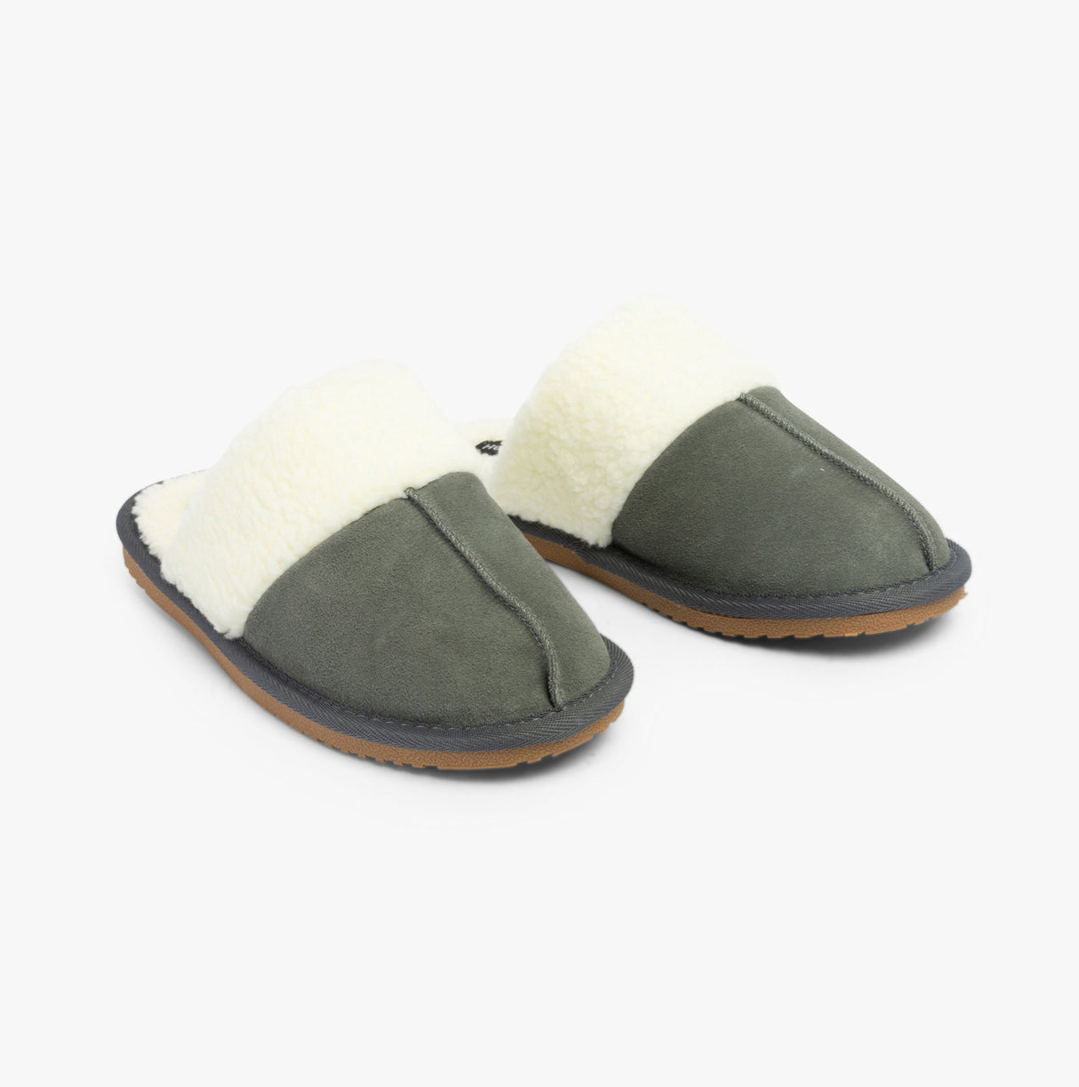Hush Puppies ARIANNA Womens Suede Mule Slippers Grey