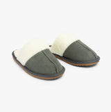 Hush Puppies ARIANNA Womens Suede Mule Slippers Grey