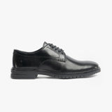 Hush Puppies STERLING Mens Leather Derby Shoes Black