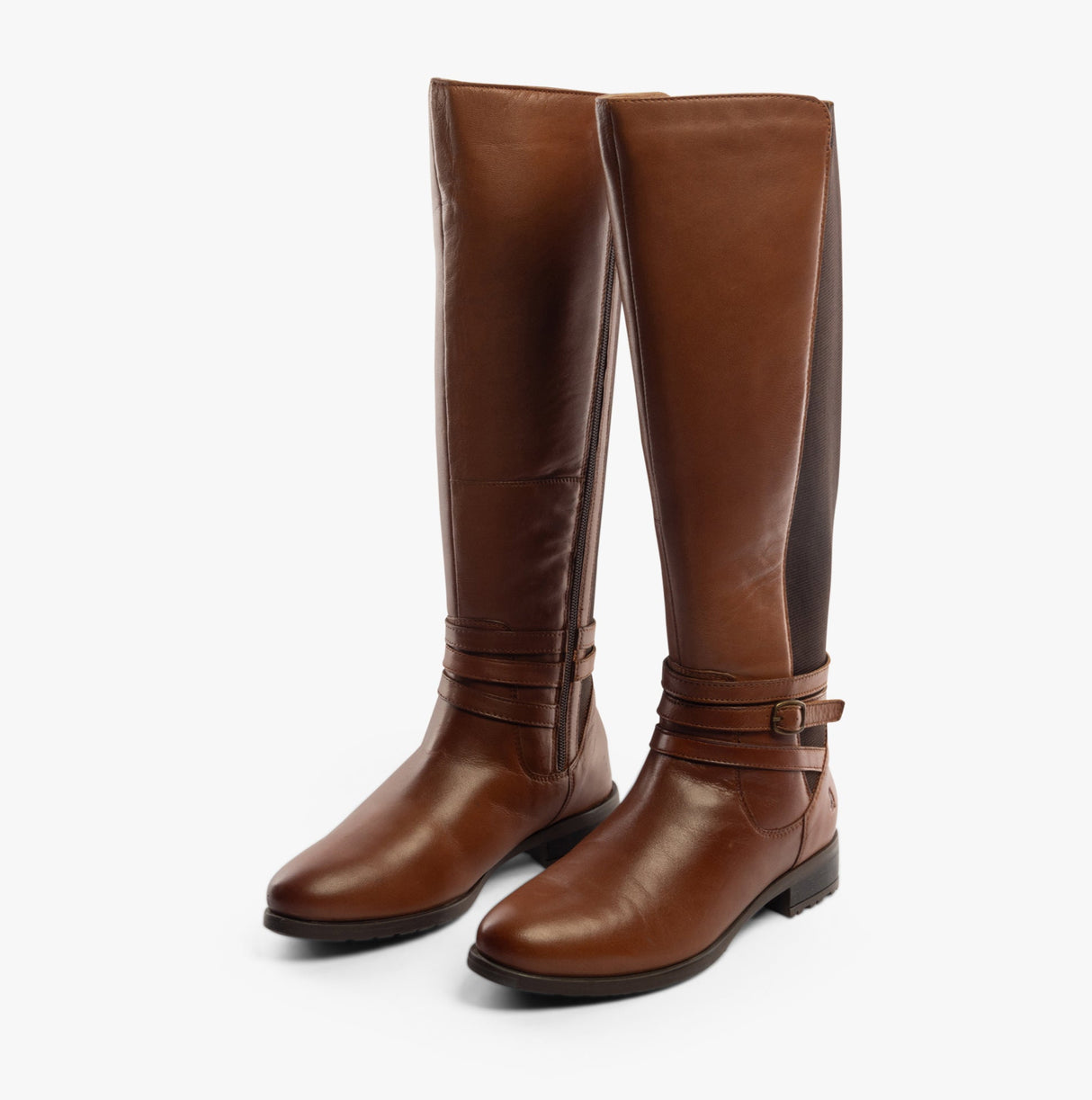 Hush Puppies VANESSA Womens Leather Tall Boots Tan