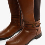 Hush Puppies VANESSA Womens Leather Tall Boots Tan