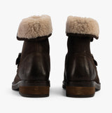 Hush Puppies TYLER Womens Leather Ankle Boots Brown