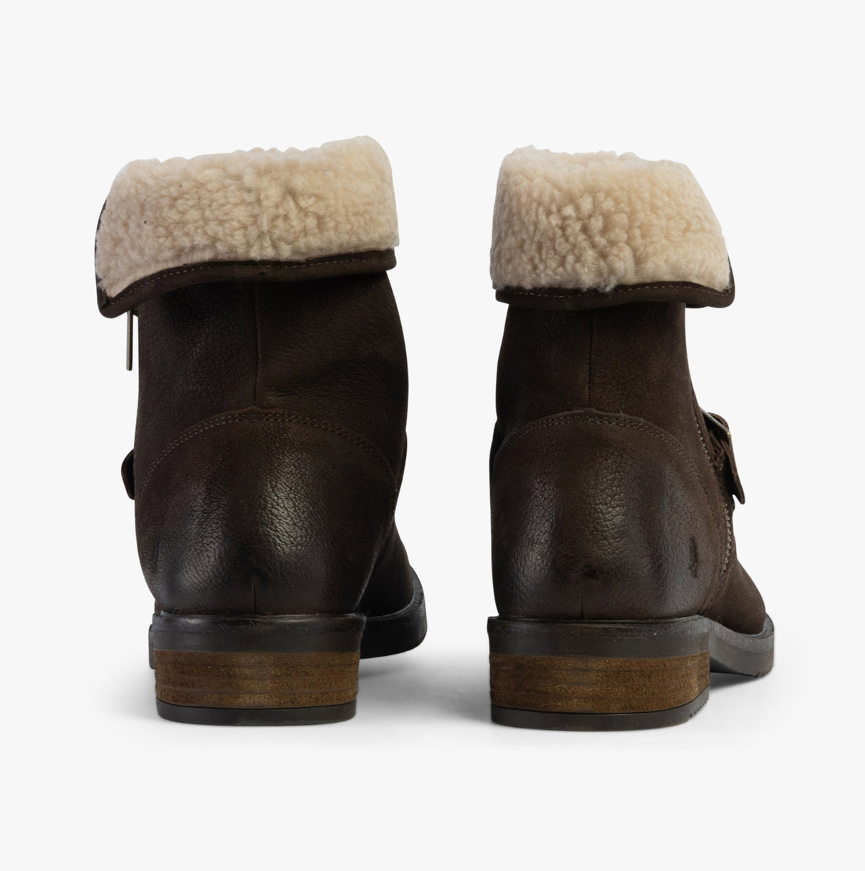 Hush Puppies TYLER Womens Leather Ankle Boots Brown