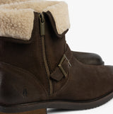 Hush Puppies TYLER Womens Leather Ankle Boots Brown