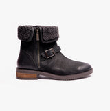 Hush Puppies TYLER Womens Leather Ankle Boots Black