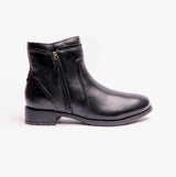 Hush Puppies SCARLETT Womens Leather Ankle Boots Black