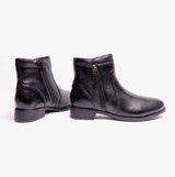 Hush Puppies SCARLETT Womens Leather Ankle Boots Black