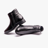 Hush Puppies SCARLETT Womens Leather Ankle Boots Black