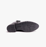 Hush Puppies SCARLETT Womens Leather Ankle Boots Black