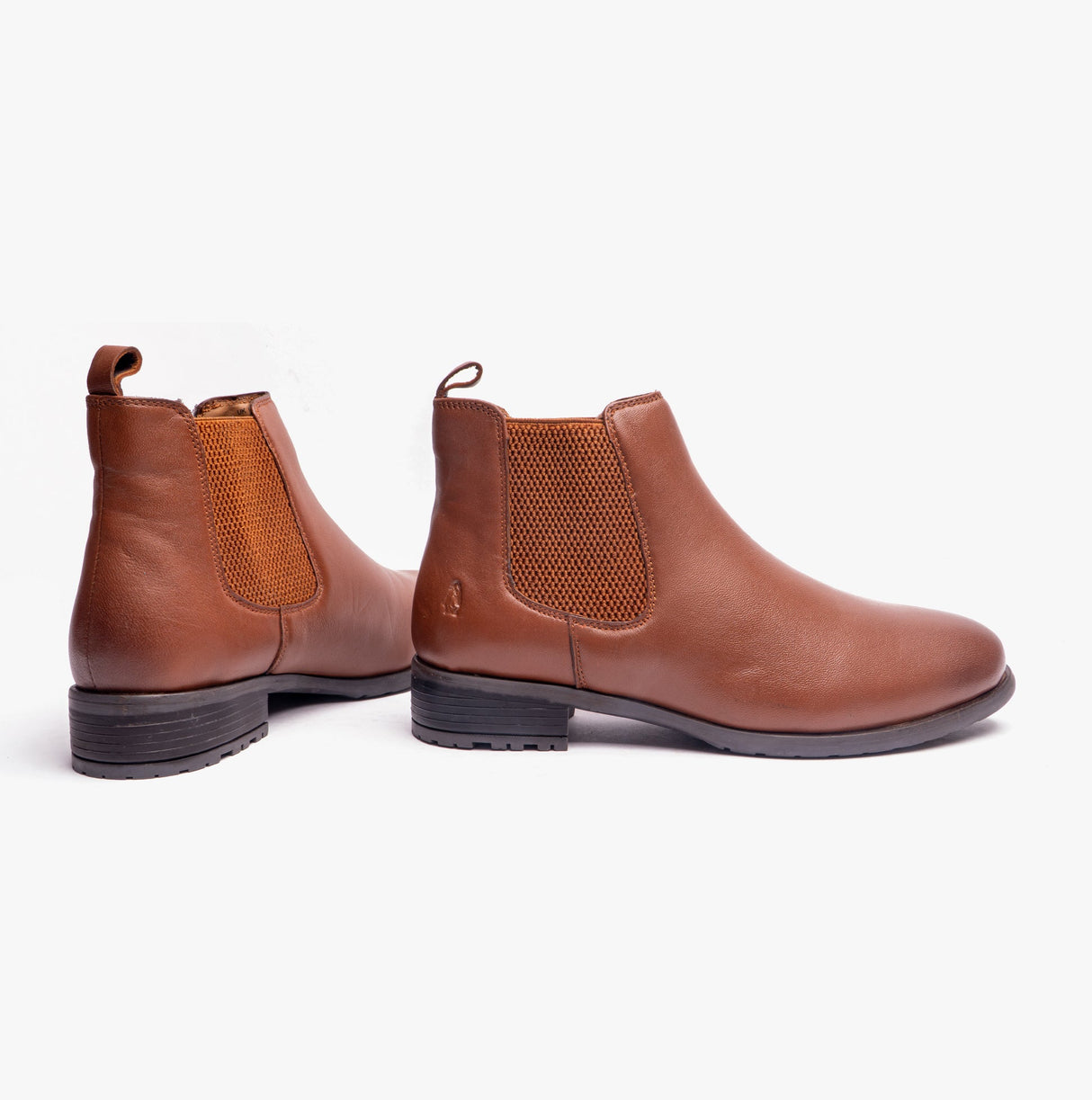 Hush Puppies SAMMIE Womens Leather Chelsea Boots Tan