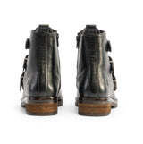 Hush Puppies PRIA Womens Leather Ankle Boots Black