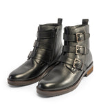 Hush Puppies PRIA Womens Leather Ankle Boots Black